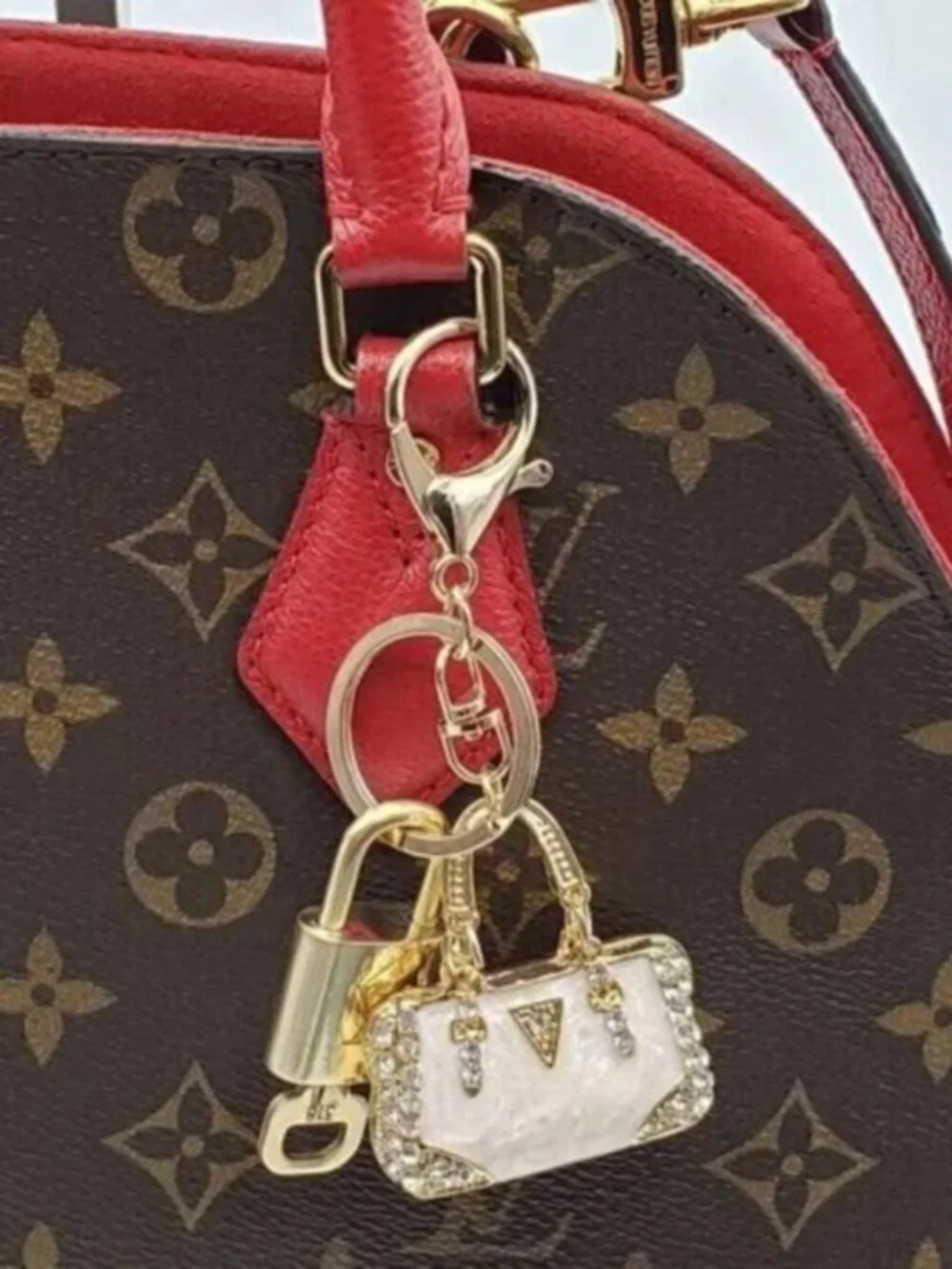 Authentic Louis Vuitton Gold Padlock 🔒 Key Set w/ Bag Charm